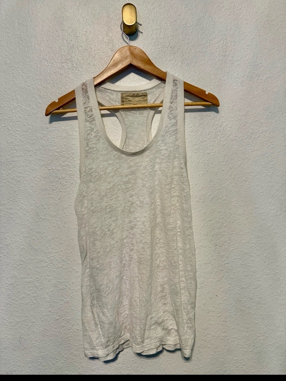 Perfect Allsaints White Burnout Tank US 10